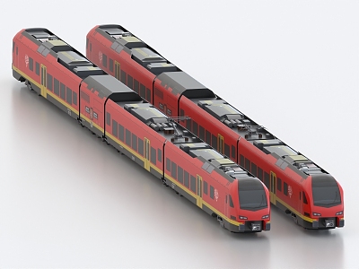 train light rail subway high-speed rail bullet train urban rail train rail transit tram urban train 3d model