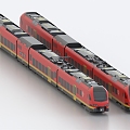 train light rail subway high-speed rail bullet train urban rail train rail transit tram urban train 3d model