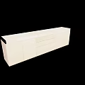 Modern Wooden Chest of Drawers With Marble Top And Metal Accents For Storage