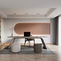 Modern study 3d model