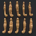 Handcrafted Wooden Carved Decor Elements For Furniture Decoration
