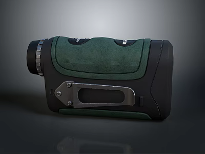Green Black Computer External Hard Drive With Metal Components And User Friendly Interface 3d model