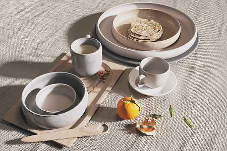 Modern Tableware 3d model