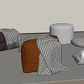 Sofa stool 3d model