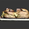 Savory Rolled Pastries Topped With Tomato Sauce On Marble Serving Board With Fresh Herbs