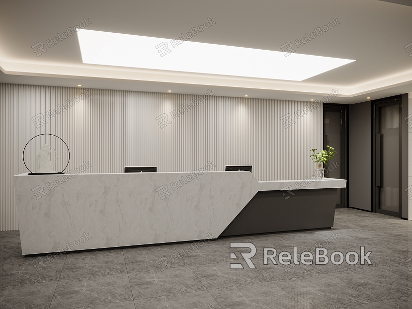 Modern Reception Desk Corporate Reception Desk model