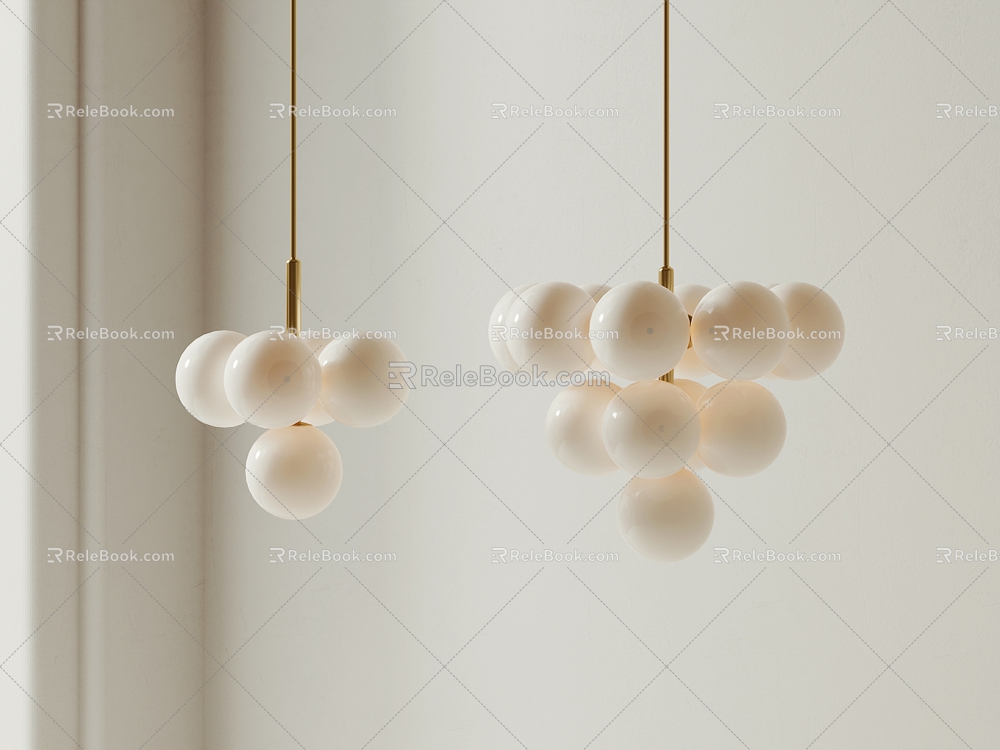 Modern chandelier 3d model