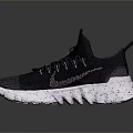 Nike Modern Knit Upper Sneakers With White Textured Sole And Breathable Design