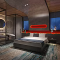 Luxurious SPA Sauna Interior With Wooden Ceiling Massage Chairs And Ambient Lighting