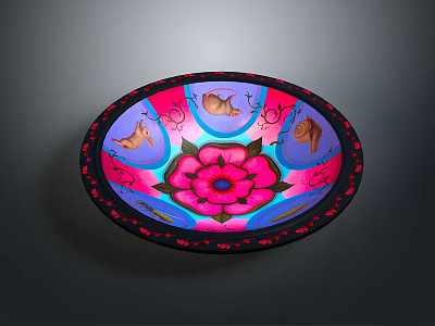 Porcelain Bowl Ancient Porcelain Bowl Porcelain Plate Porcelain Plate Ceramic Plate Ceramic Plate Ceramic Plate Ceramic Container 3d model