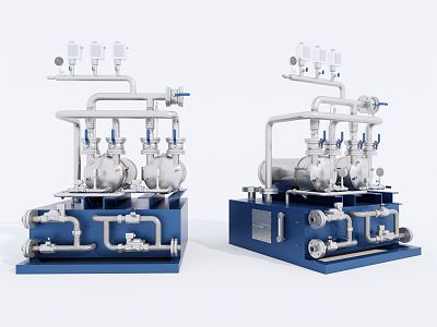 Modern water pump water supply equipment 3d model