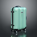 Light Green Modern Design Hard Shell Suitcase With Rolling Wheels For Travel