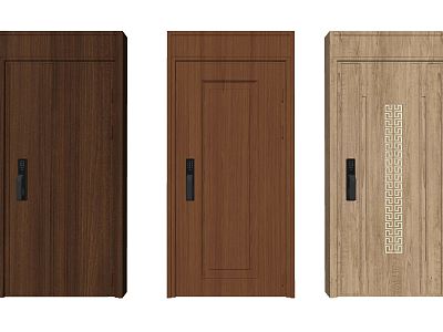 New Chinese Style Flat Door Single Door model