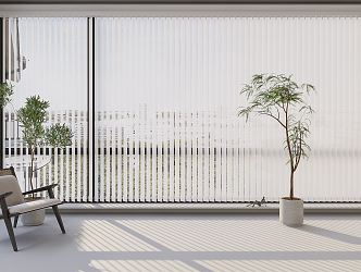 Modern venetian blinds dreamy venetian blinds 3d model