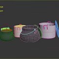 Modern Kitchen Electrical Appliances Featuring Multiple Pots With Lids On Reflective Surface