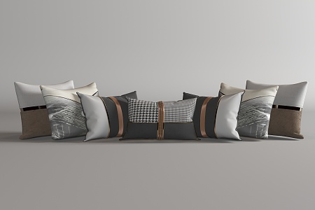 Modern Pillow Sofa Pillow 3d model