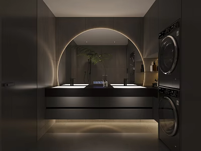 Dark Toilet Modern Toilet 3d model