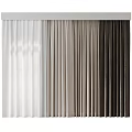 Elegant Curtains in White Beige and Brown Shades for Modern Home Interior