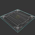Modern Ceiling Panel With Polished Surface And Decorative Mounting Holes