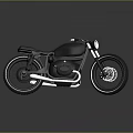 Stunning Modern Black Motorcycle With Sleek Design Custom Exhaust And Alloy Wheels