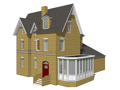 Jianou single-family villa villa building 3d model