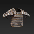 Ancient Traditional Protective Clothing Featuring Metal Plates Leather Straps And Rivets