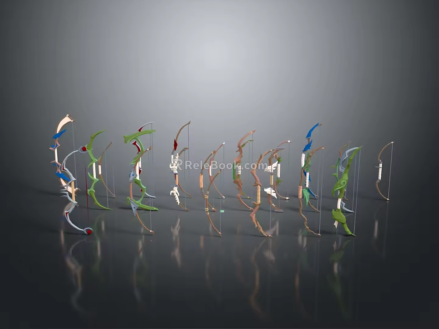 Crossbow Mechanical Crossbow Shift Bow and Arrow Shoot Far Equipment Weapons High-tech Crossbow 3d model