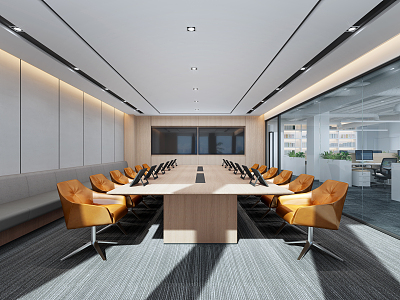 Modern Conference Room Large Conference Room model