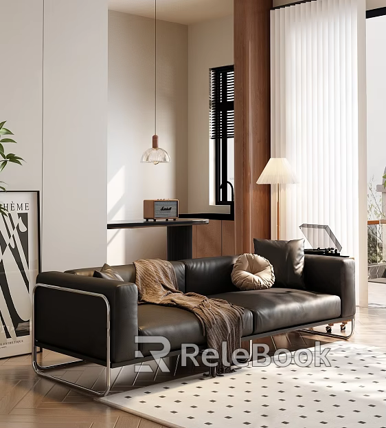 medieval double sofa 3d model 
