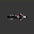 Adventure Motorcycle With Red White Blue Body Gold Wheels Windshield And Black Seat