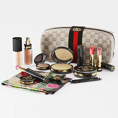 Modern Cosmetics Cosmetic Combinations 3d model