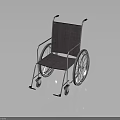 Modern Durable Wheelchair With Metal Frame Fabric Seat And Smooth Rolling Wheels