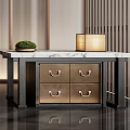 New Chinese Reception Desk Reception Desk Reception Desk 3d model