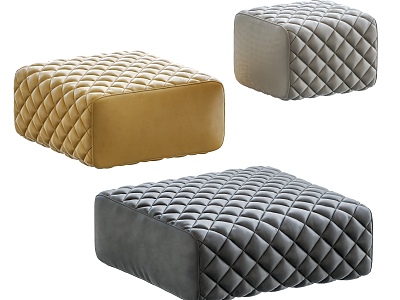 Modern Sofa Stool Low Stool Shoe Changing Stool 3d model