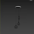 Multiple Illuminated Glass Pendant Lights Hanging In Modern Interior With Neutral Wall Background