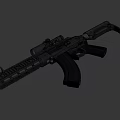 Modern Tactical Rifle With Scope Handguard Magazine And Ergonomic Design Features