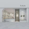 Modern Clothing Store Interior With Clothing Racks Mannequins And Decorative Plants
