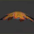 Vibrant Autumn Maple Leaves With Red And Yellow Clustered Leafy Appearance