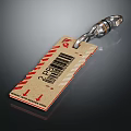 Phone Digital Accessories Paper Tag With Barcode 2 PCS And Metal Ring Design