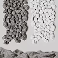 Modern Stone Combination 3d model