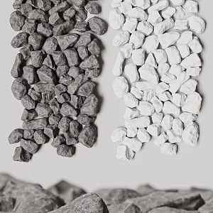 Modern Stone Combination 3d model