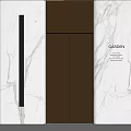 Modern Garden Elevator With Sleek Marble Exterior And Elegant Design 3d model
