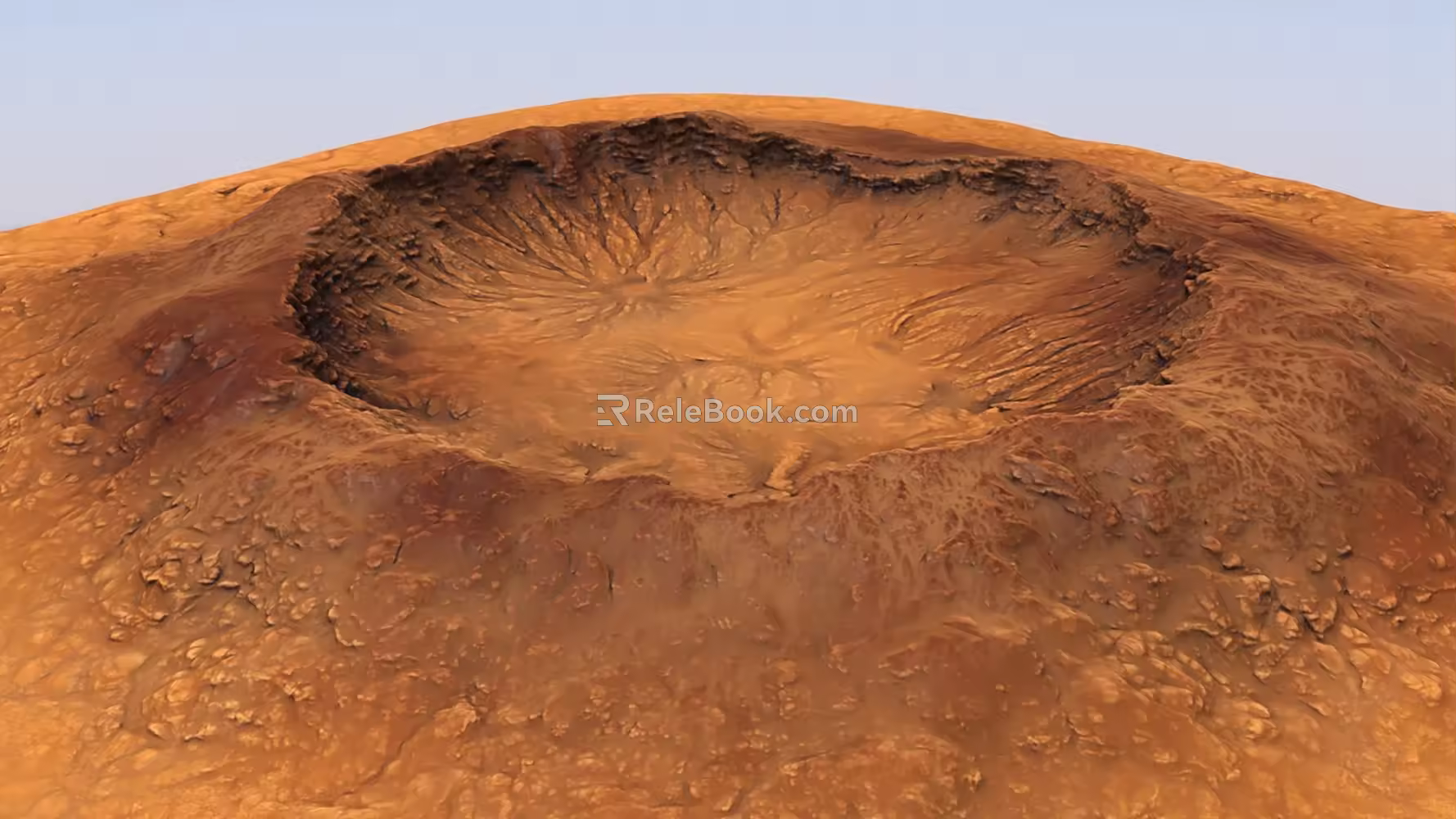 3D model of damaged rock pit 3d model