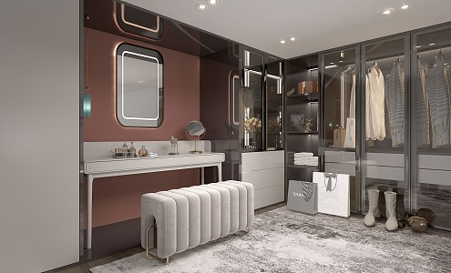 Modern Cloakroom 3d model