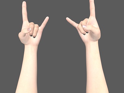 Hand Gesture Fingers Women are hands Beautiful hands 3d model