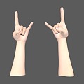 Hand Gesture Fingers Women are hands Beautiful hands 3d model