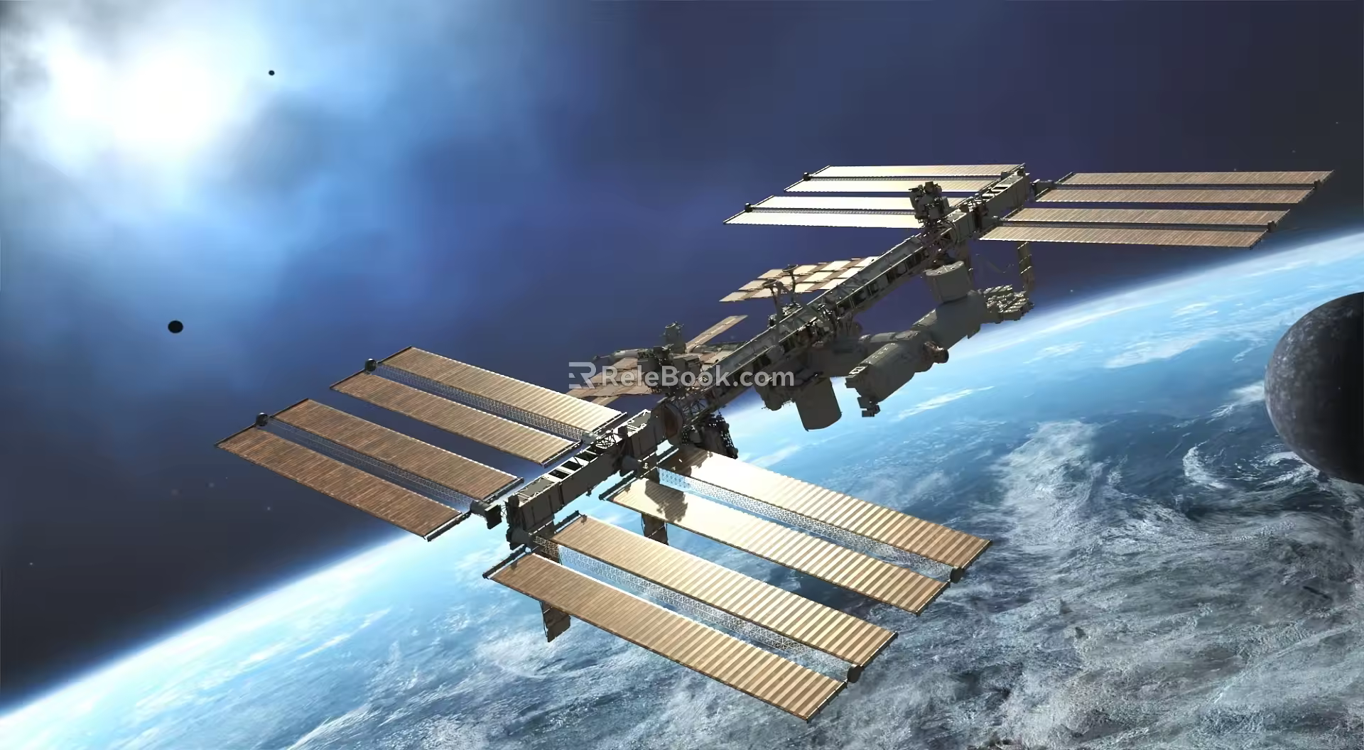 Space Station 3D Model 3d model