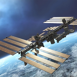 Space Station 3D Model 3d model