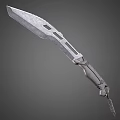 Tactical Military Style Knife With Textured Blade And Ergonomic Handle Design