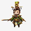 Liu Bei Historical Figures Game Characters Three Kingdoms Characters 3d model